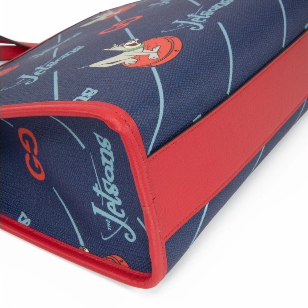 Gucci Red and Blue Jetsons Print Briefcase - Picture 8 of 16